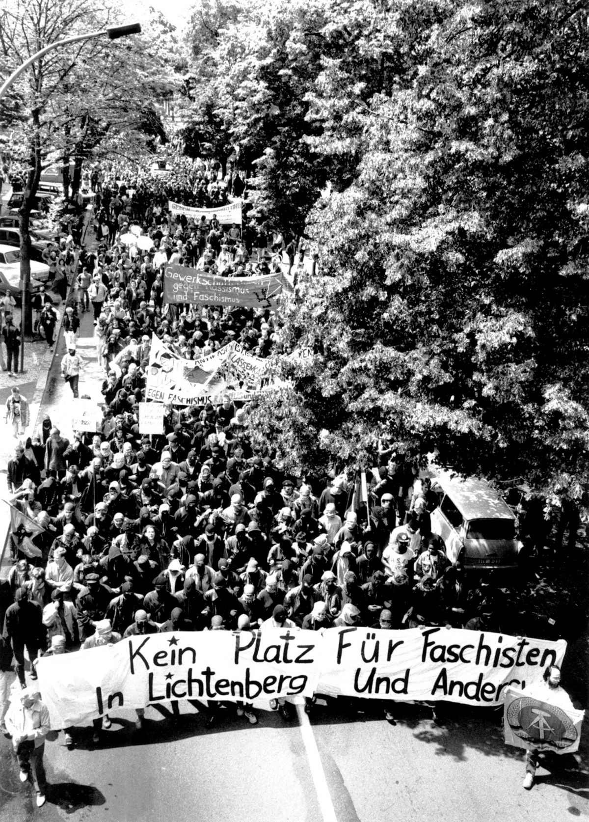 Die Antifaschistische Demonstration in Berlin-Lichtenberg, am 24. Juni 1990,  Teil2